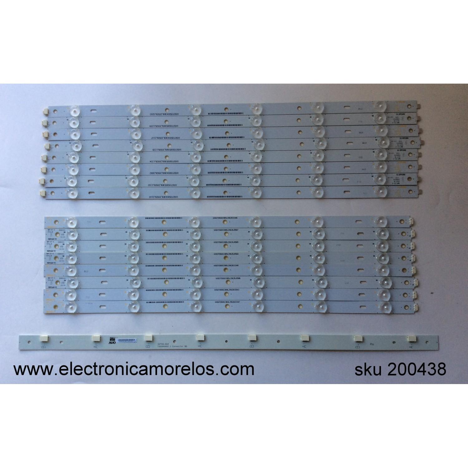 KIT DE LED PARA TV / LG DISPLAY T500HVN02.1 / 500TA04 V5 / 500TAV5 / E88441 / MODELO 50LS4000-UA AUSDLUR